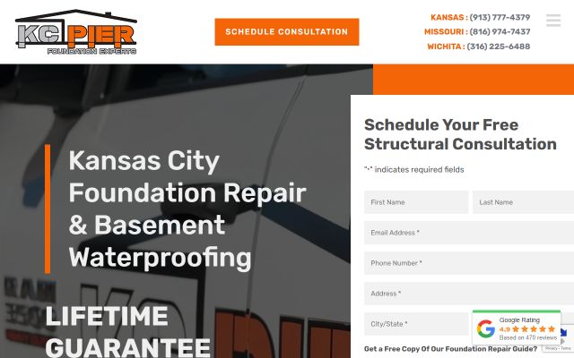 KC Pier Foundation Experts website